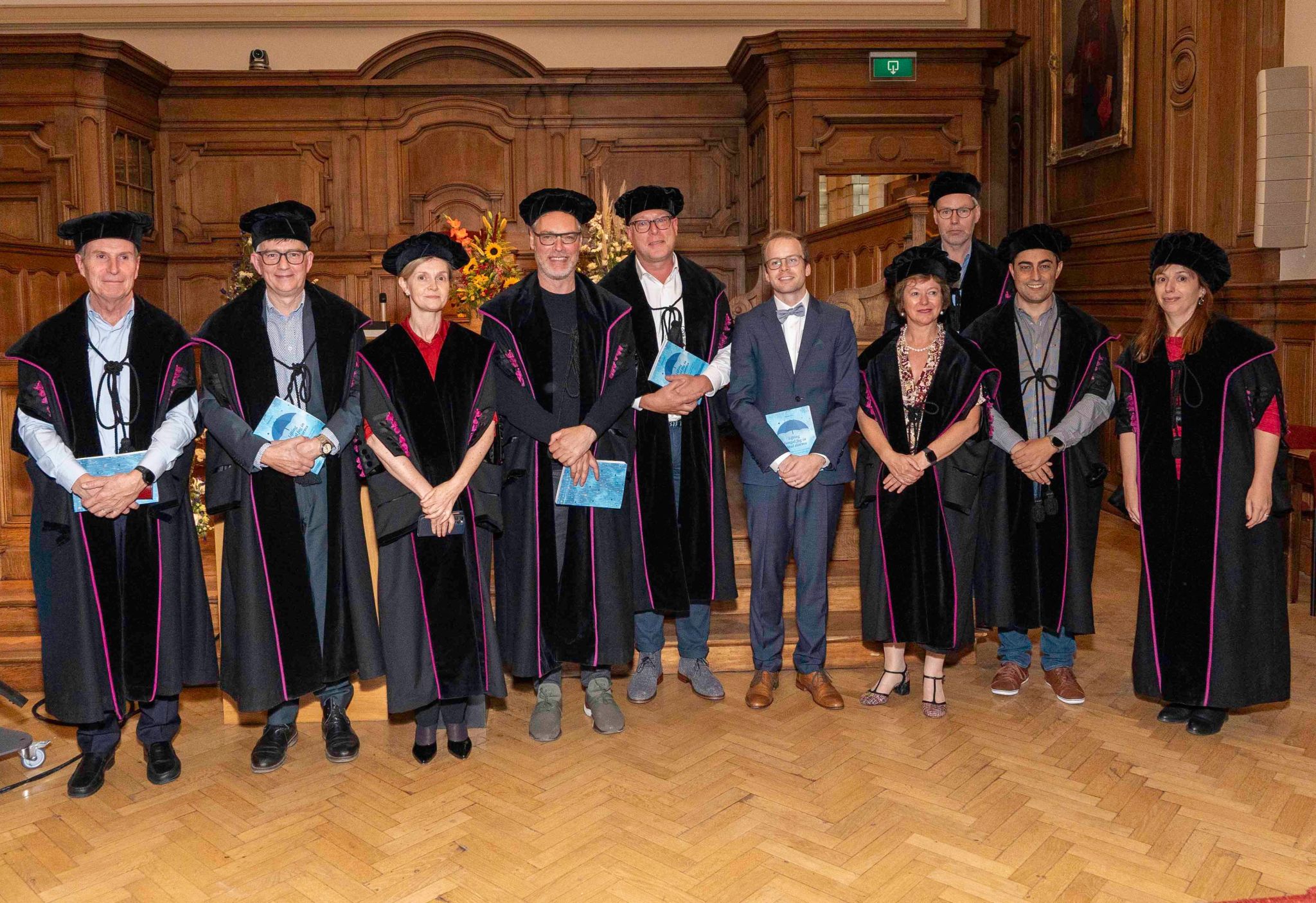 Simon with jury members